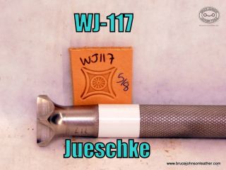 WJ-117 – Wayne Jueschke geometric wagon wheel stamp, 5-8 inch – $135.00
