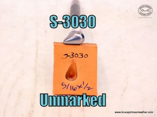 S-3030 – unmarked smooth shader, 5-16 X 1-2 inch – $20.00