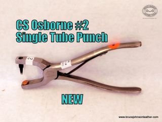 CS Osborne new #2 single tube punch, sharpened and ready to go – $80.00 – In stock.