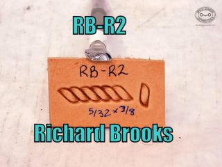 RB-R2 – Richard Brooks rope border stamp, 5-32 X 3-8 inch, great impression stamp  – $53.00.