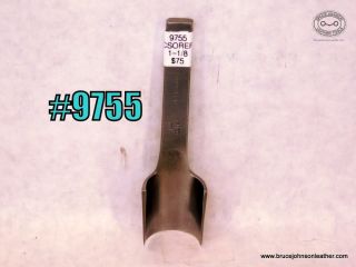 9755 – CS Osborne 1-1/8 inch round end punch – $75.00.