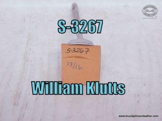 S-3267 – William Klutts lined veiner stamp, 13-16 inch-wide – $35.00.