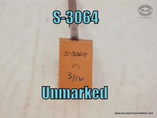 SOLD - S-3064 – unmarked Border stamp, 3/16 inch – $45.00.