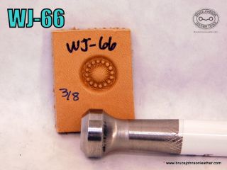 WJ – 66 – Wayne Jueschke 3-8 inch,  lined central dot flower center - 3-8 inch – $90.00