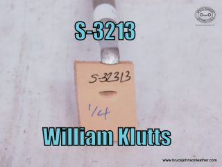 S-3221 – William Klutts checkered beveler, 3-16 inch wide – $35.00.