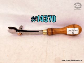 14370 - Unmarked #2 adjust creaser heels open to 5/16 inches wide - $80.00