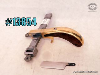 13854 - CS Osborne brass and wood handle draw gauge - $150.00
