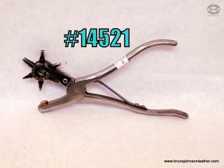 14521 – cast frame Rotary punch, refurbished with new and sharpened tubes – $65.00