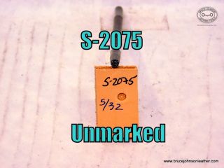 S - 2075 – unmarked round grounder Birdseye backgrounder 5-32 inch – $20.00
