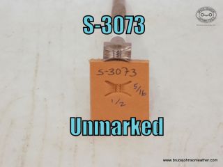 SOLD - S-3073 – unmarked flare basket stamp, 5-16 X 1-2 inch – $65.00.