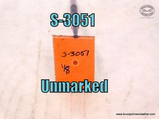 SOLD - S-3051 – unmarked round stippler background stamp, 1-8 inch – $20.00