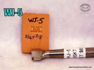WJ – 5 – Wayne Jueschke diagonal line center basket stamp 3-16 X 3-8 inch – $65.00.