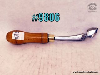 9806 – unmarked maker #2 adjustable creaser – $80.00.
