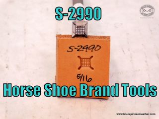 S-2990 – Horse Shoe Brand Tools geometric waffle stamp, 5-16 inch – $55.00
