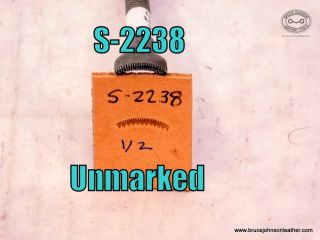 S-2238 – unmarked veiner, lined and scalloped 1/2 inch – $20.00