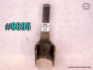 8895 – CS Osborne 1-1/4 inch round end punch, made in England – $75.00