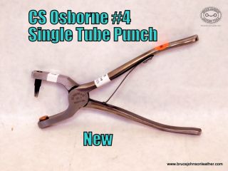 CS Osborne new #4 single tube punch, sharpened and ready to go – $80.00 – in stock