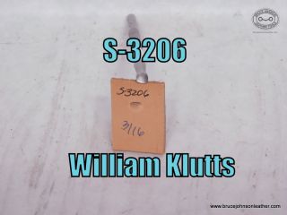 S-3205 – William Klutts smooth beveler, 3-16 inch – $25.00.