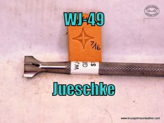 WJ-49 – Wayne Jueschke geometric stamp, 7-16 inch – $75.00.