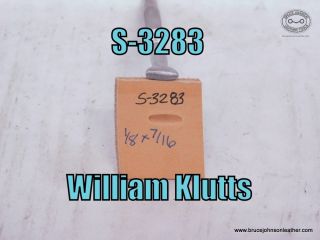 S-3283 – William Klutts horizontal line thumbprint, 1-8X 7-16 inch – $35.00