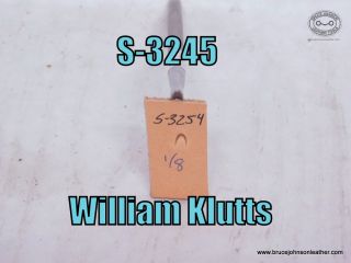 S-3254 – William Klutts 1-8 inch mule foot – $25.00.