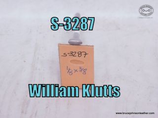 S-3287 – William Klutts horizontal line thumbprint, 1-8X 3-8 inch – $35.00