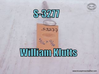 S-3277 – William Klutts vertical line thumbprint, 3-16 X 9-16 inch – $35.00.