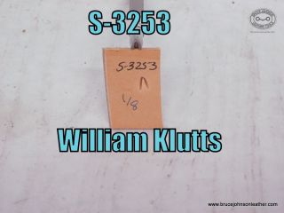 S-3253 – William Klutts mule foot, 1-8 inch at base – $25.00.