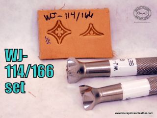 WJ – 114 & 166 – Wayne Jueschke 1-2 inch geometric blocks stamp set – $240.00 set price.