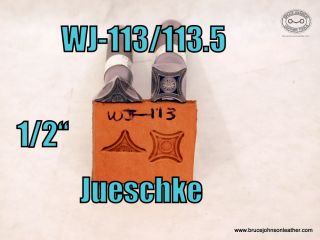 WJ-113-113.5 - Jueschke wagon wheel center block stamp, 1/2 inch - full and half stamp set - $240.00