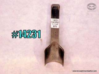 14231 – CS Osborne 1-1/4 inch round end punch – $75.00