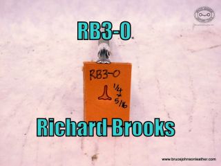 RB3-0 – Richard Brooks meander stamp, 1-4 base X 5-16 inch tall – $38.00