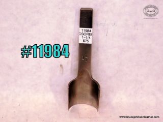11984 – CS Osborne 1-1/4 inch round end punch – $75.00