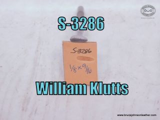 S-3286 – William Klutts horizontal line thumbprint, 1-8X 9-16 inch – $35.00.