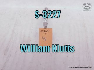 S-3227 – William Klutts undershot lifter stamp, 1-8 inch wide – $35.00