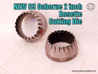 CSO139-2 Press Rosette Die - New CS Osborne 2 inch rosette cutter press die - $135.00 - In Stock