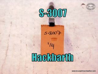 SOLD - S-3007 – Hackbarth Lonnie Height marked smooth beveler 1-4 inch wide – $25.00