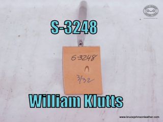 S-3248 – William Klutts mule foot, 3-32 inch wide at base – $25.00