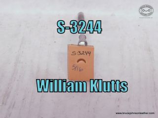 S-3242 – William Klutts crowner stamp, 3-8 inch wide at base – $30.00