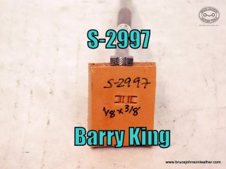 S-2997 – Barry King rope center basket stamp, 1-8X 3-8 inch – $45.00.