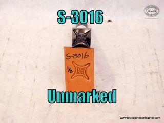 S-3016 – unmarked 1-2 inch geometric stamp – $80.00