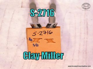 S-2716 – Clay Miller angled basket stamp matching set 3-16 X 3-8 inch – set – $90.00