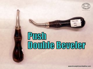 Push double beveler - bevels both sides of the cut line in one pass. Good for beveling quilted crosshatch patterns. - $40.00 - Several In Stock.