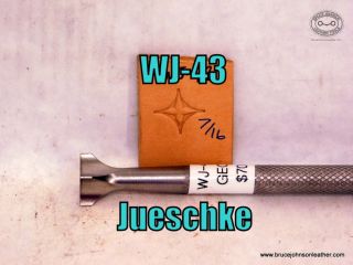 WJ-43 – Wayne Jueschke geometric stamp, 7-16 inch – $70.00