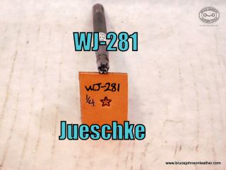 S-281 – Jueschke star stamp, 1/4 inches tall – $65.00