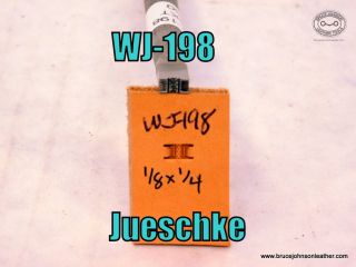 WJ-198 – Jueschke plait center basket stamp, 1/8 X 1/4 inch – $60.00