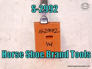 SOLD - S-2992 – Horse Shoe Brand Tools smooth steep beveler, 1-4 inch – $45.00.