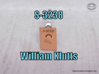 S-3238 – William Klutts crowner stamp, 5-16 inch wide at base – $30.00.