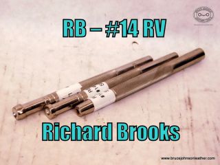 RB – #14 RV – Richard Brooks three piece rivet set - bur setter, peener, and dome for head of #14 copper rivets – $54.00 – in stock