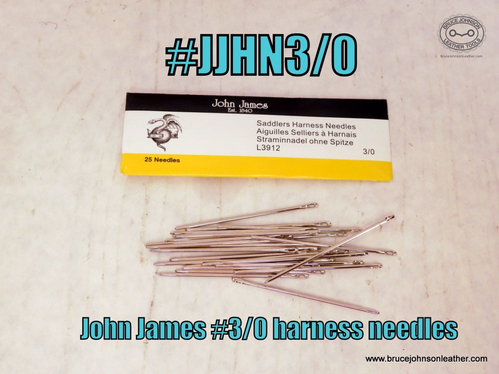 John James, needles, hand sewing, saddlers harness
